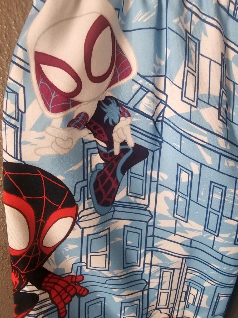 Marvel Spider-Man Blue Kids Swim Shorts - Picture 4 of 4